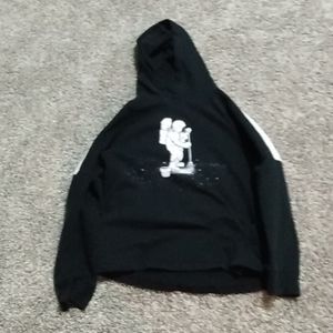 Moon cleaning person